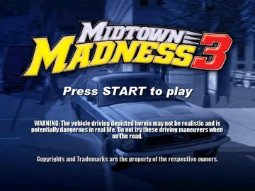 Midtown Madness 3 (USA) screen shot title